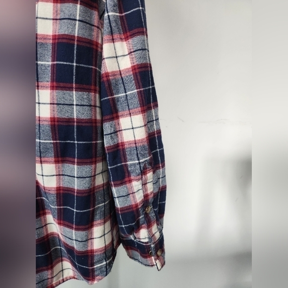 Jach Girlfriend New York,Button Front  Plaid Flannel, Long Sleeve Shirt Jacket.M - Picture 6 of 11
